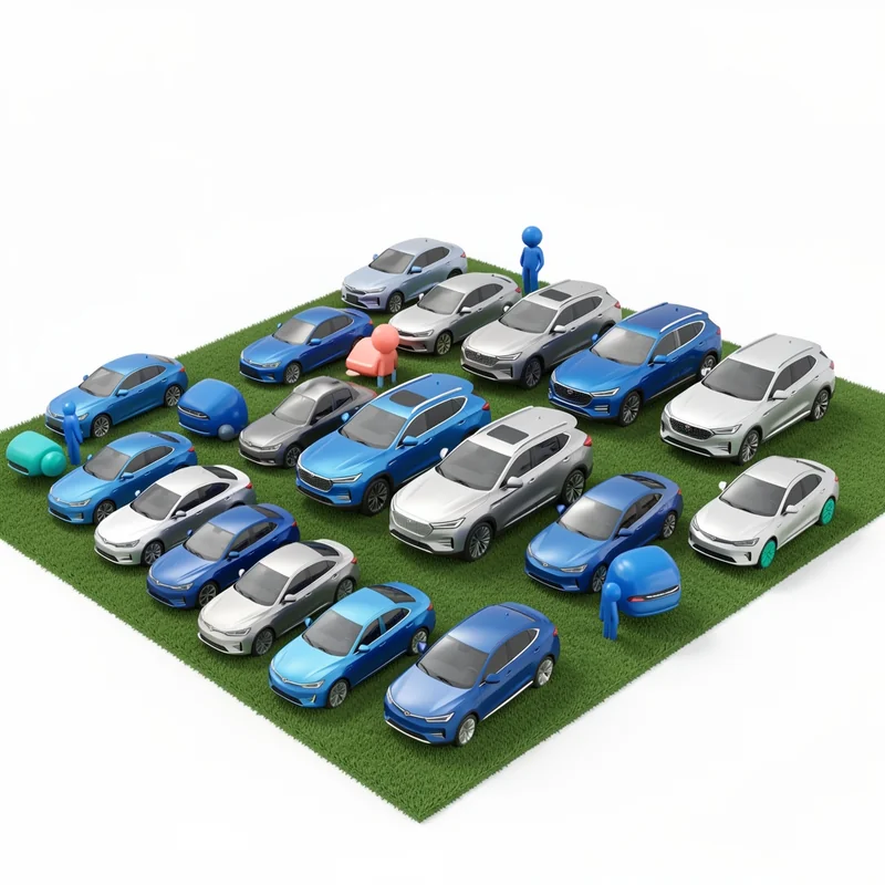 Estacionamiento sobre césped